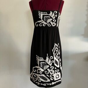 Elegant Black and White Women's Dress